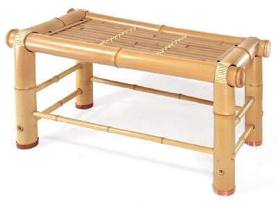 Natural antique bamboo two seater bamboo bench(#3077)-gallery-0