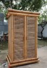 Modern antique natural bamboo wardrobe(#3078)-thumb-0