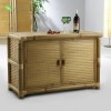 Modern attractive high quality bamboo table with drawer(#3084) - Getkraft.com