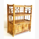 Natural bamboo antique bookshelf with drawer(#3085) - Getkraft.com