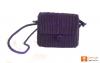 Natural Eco friendly Straw Handmade Dark Blue Clutch Purse(#380)-thumb-2