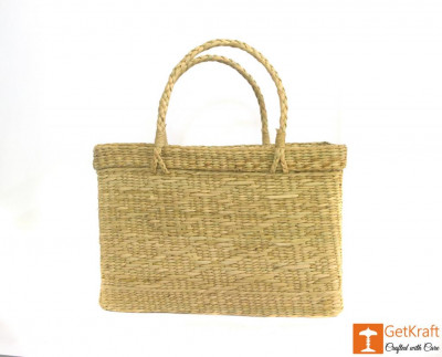 Natural Straw Beach Bag(#384)-gallery-2