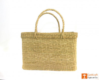 Natural Straw Beach Bag(#384)-gallery-3