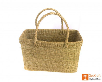 Natural Straw Beach Bag(#384)-gallery-4