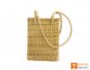 Natural Straw Long Handle Shopping Handbag(#385)-thumb-0