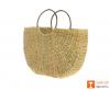 Natural Straw Handmade U- Bag Large(#387)-thumb-2