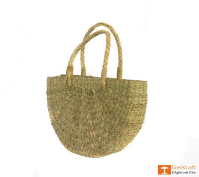 Natural Straw U- Bag Small(#388)-gallery-2