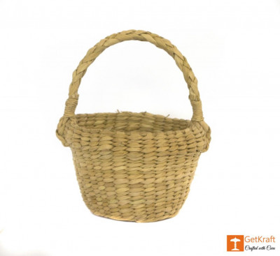 Kouna Handmade Small Picnic Basket(#391)-gallery-0