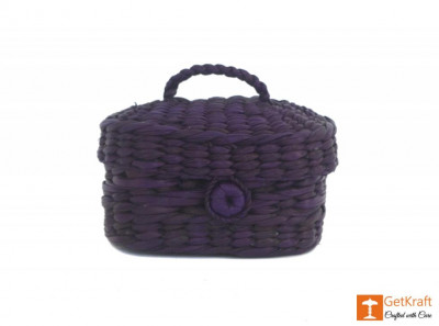 Kauna Handcrafted Blue Make- Up Box(#392)-gallery-1