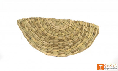 Natural Straw Handmade Clutch(#393)-gallery-2