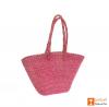 Natural Straw Handmade Oval Bag(#395)-thumb-2