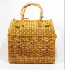 Natural Straw Grass Handmade Picnic Basket(#397) - Getkraft.com