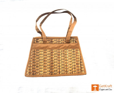 Natural Straw Square Handbag(#399)-gallery-1