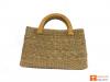 Natural Straw Bowler Bag(#400)-thumb-2