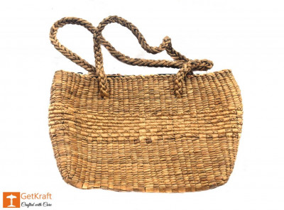 Natural Straw Hobo Bag(#401)-gallery-1