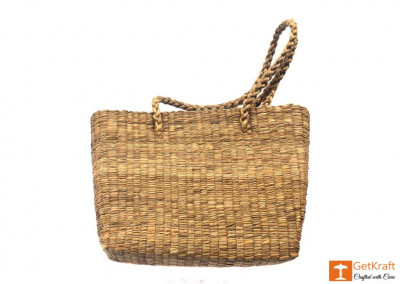 Natural Straw Bag (Large)(#402)-gallery-1