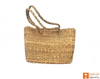 Natural Straw Bag (Large)(#402)-gallery-4