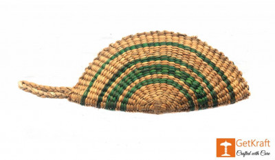 Natural Straw Small Handmade Clutch(#406)-gallery-1