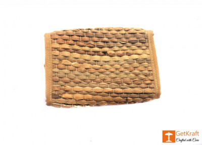 Natural Straw Unisex Handmade Purse Clutch Wallet(#407)-gallery-1