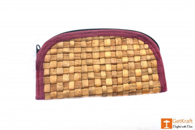 Natural Straw Handmade Clutch(#409)-gallery-1