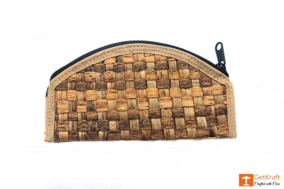 Natural Straw Handmade Clutch(#410)-gallery-1