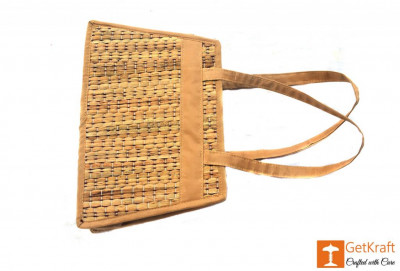 Natural Straw Square Shape Hand Bag(#418)-gallery-1