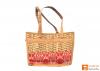 Natural Straw Square Shape Hand Bag(#419)-thumb-1