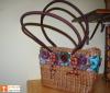 Natural Straw Designer Tote Bag(#420)-thumb-1