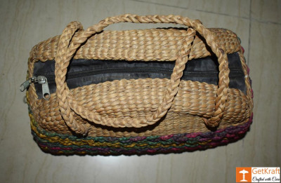 Water Hyacinth Hobo Bag (Big)(#422)-gallery-1