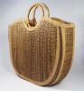 Natural Straw Handmade Large U-bag(#426)-thumb-0