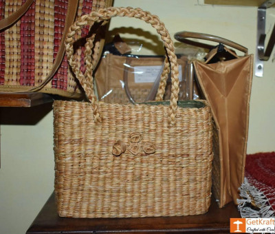 Water Hyacinth Mini Rectangle Handbag(#439)-gallery-0