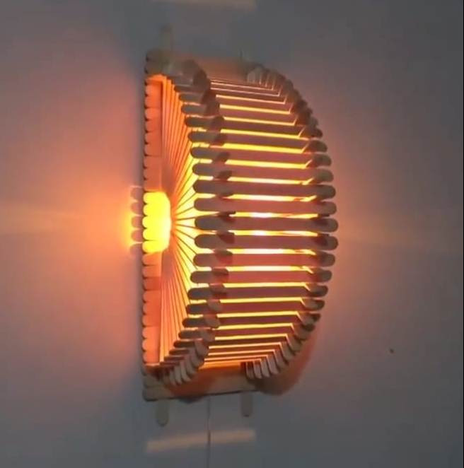 Bamboo Wall Lamp for Home (492),bamboo,lampshades,handicrafts of