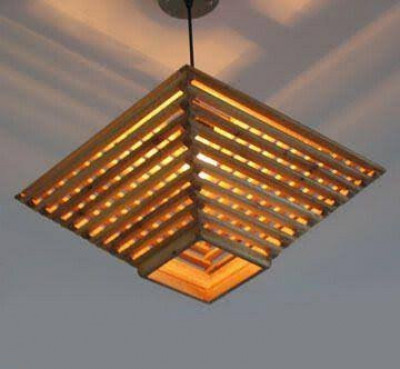 Attractive Bamboo Roof Hanging Lamp(#508)-gallery-0