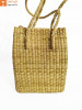 Large Natural Straw Handbag with long handle support(#524)-thumb-1