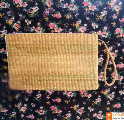 Natural Straw Handmade Purse(#529)-gallery-0
