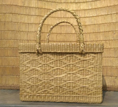 Large Natural Straw Shopping Bag(#530)-gallery-0