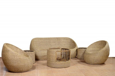 Sofa Set made from Cane Trendy for Home Office(#564)-gallery-0