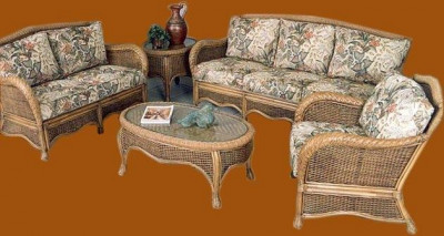 Classic Cane Sofa Set from Assam(#573)-gallery-0