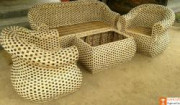 Classic Cane Sofa Set furniture with table(#575) - Getkraft.com
