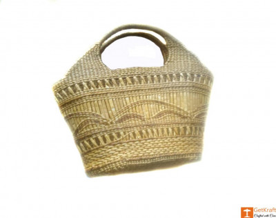 Large Natural Straw Handbag with beautiful design(#580)-gallery-0
