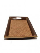 Bamboo and Sitalpati Handcrafted Serving Tray(#599) - Getkraft.com