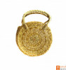 Natural Straw Round Handbag with small handle(#606) - Getkraft.com