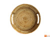 Round Handmade Cane Serving Tray(#609)-thumb-0