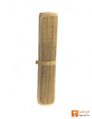 Natural Straw Yoga Mat with straight ends(#629)-gallery-1