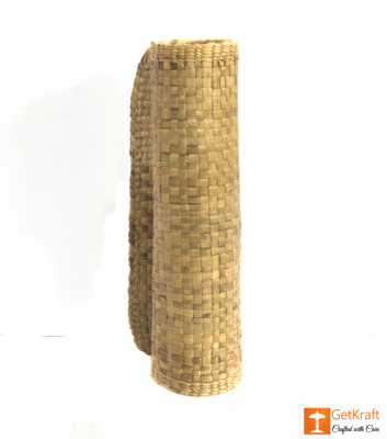 Material Natural Straw Mat with round ends(#630)-gallery-1