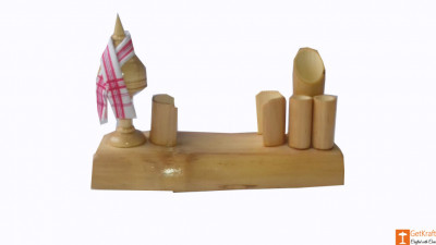 Pen Stand cum Card Holder (assamese xorai)(#665)-gallery-0