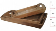 Bamboo Tea Trays Big - Medium - Small by DB Industries(#760) - Getkraft.com