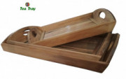 Bamboo Tea Trays Big - Medium - Small by DB Industries(#762) - Getkraft.com