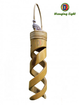 Bamboo Spiral Hanging Lamp by DB(#771)-gallery-0
