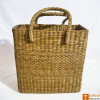 Handmade Straw Beach Picnic Shopping Bag(#797)-thumb-0